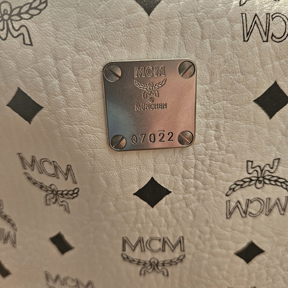 Classic White MCM Backpack - Picture 12 of 12